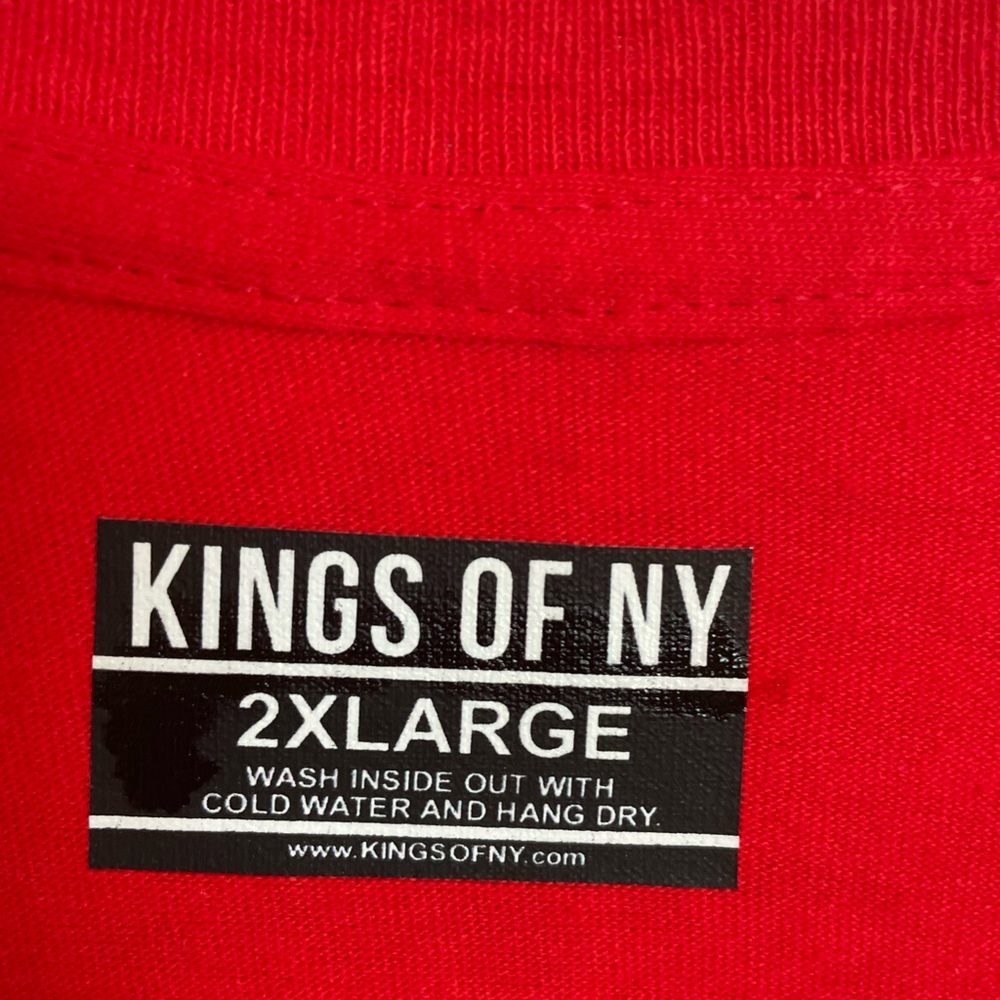 Kings of New York Red Graphic T-Shirt - Size 2XL - Picture 4 of 9